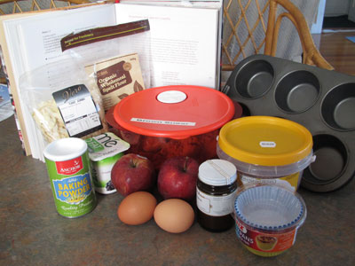 Apple-Cinnamon-Almond-Muffin-Ingredients