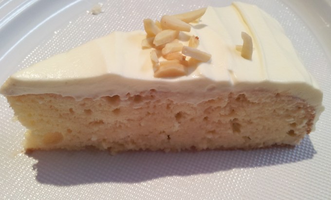 Three milks cake slice
